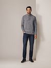State Of Art Mocker Pullover Melange Blue