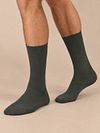 Falke Chaussette Airport Mix Laine 7155 Vert Foncé Model / Voorkant