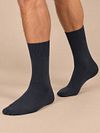 Falke ClimaWool Chaussette Bleu Foncé 6370 Model / Voorkant