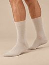 Falke Happy Socks beige melange 2-pak Model / Voorkant