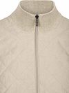 CASAMODA Gilet Zippé Hybride Matelassé Taupe Product / Detail