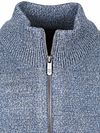 State of Art Melange Grey-Blue Zip Cardigan Product / Detail