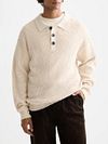 Scotch and Soda Waffle stitch dropped shoulder long