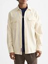 Scotch and Soda Melange Overshirt Beige