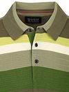 Scotch & Soda Polo Knitted Structure Stripe Vert Product / Detail