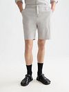 Scotch and Soda Fave Short Cotton Linen Greige Model / Voorkant