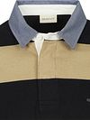 Gant Heavy Rugger Shield Longsleeve Polo Shirt Stripes Navy Beige Product / Detail