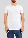 Garage Stretch Basic T-Shirt Weiss Rundhals 6-Pack