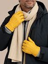 Hestra Gants Matthew Jaune En Cuir Model / Voorkant