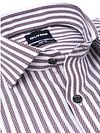 OLYMP Shirt Level 5 Luxury Stripe Bordeaux