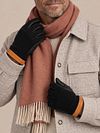 Hestra Votter Ull Tricot Skinn Svart Model / Voorkant
