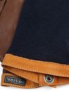 Hestra Handschoen Wool Tricot Leer Navy Chocolate Product / Detail