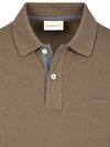 Gant Contrast Piqué Poloshirt Faded Taupe Product / Detail