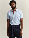 GANT Contrast Piqué Poloshirt Fresh Blå Model / Voorkant