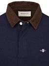 Gant Rugger Shield Corduroy Polo Marineblauw