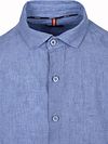 State Of Art Shirt Linen Mid Blue
