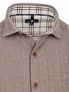 State Of Art Shirt Herringbone Brown