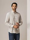 State of Art Shirt Poplin Print Beige