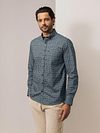 State Of Art Shirt Poplin Dandelion Grey Model / Voorkant