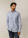 State Of Art Shirt Poplin Shell Blue Model / Voorkant