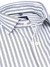 Olymp Japanese Knitted Shirt Stripe Green