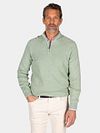 NZA Half Zip Sweater Ralph Light Green Model / Voorkant