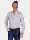 NZA Shirt Aidan Print Blue Model / Voorkant