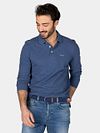NZA Longsleeve Polo Marshall Dusk Navy Model / Voorkant