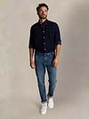 NZA Skjorte Kauri Corduroy Ternet Marineblå Model / Voorkant