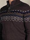 NZA Pullover Iker Nordic Wool Blend Hazel Model / Detail