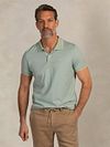 NZA Polo Goora Jacquard Mist Groen Model / Voorkant