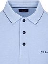 NZA Longsleeve Polo Hamton Piqué Blau