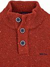 NZA Pullover Mocker Eltham Knit Melange Rusty Orange