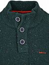 NZA Pullover Mocker Eltham Knit melange dark hunter green
