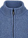 NZA Half Zip Swirl Kymara Naps Knit Melange Blue