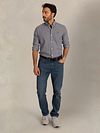 Koszula NZA Barn Twill z kołnierzykiem button-down w kolorze granatowym Model / Voorkant