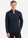 No Excess Cardigan Knitted Structure Navy
