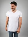 Suitable Vibambo T-Shirt V-Neck White 6-Pack Model / Voorkant with Bram