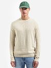 No Excess Pullover Slub Beige Model / Voorkant