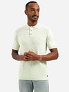 No Excess Knitted Slub Poloshirt Lichtgroen Model / Voorkant