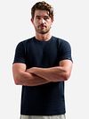 No-Excess T-Shirt Jacquard Navy Model / Voorkant