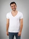 Suitable Vibambo T-Shirt Col En V Profond Blanc 4-Pack Model / Voorkant avec Bram