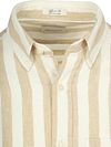 Gant Cotton Linen Hemd Stripe Beige Product / Detail
