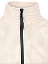 No Excess Cardigan Knitted Rib Structure Ecru Product / Detail