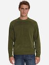 No Excess Jumper Chenille Olive Model / Voorkant