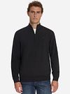 No Excess Half Zip Pull Marron Model / Voorkant