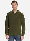 No Excess Half zip Jumper Chenille Olive Model / Voorkant