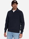 No Excess Maglione Half Zip Costine Navy Model / Voorkant