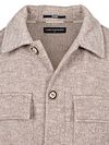 No Excess Overshirt Full Button Jacquard Greige Product / Detail