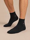 Calze da sneaker Tommy Hilfiger nere, confezione da 2 paia Model / Voorkant
